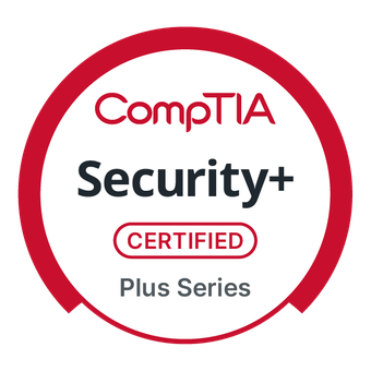Official CompTIA Security+ ce Certification badge
